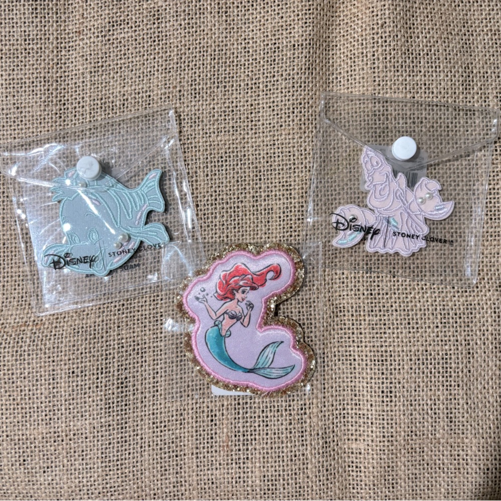 Disney Stoney Clover Little Mermaid Patch Set - NWT